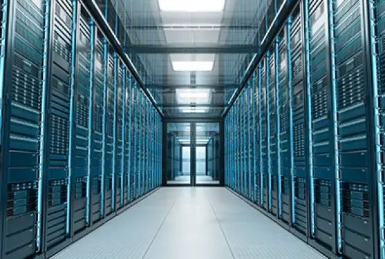data center with critical data and infrastructure