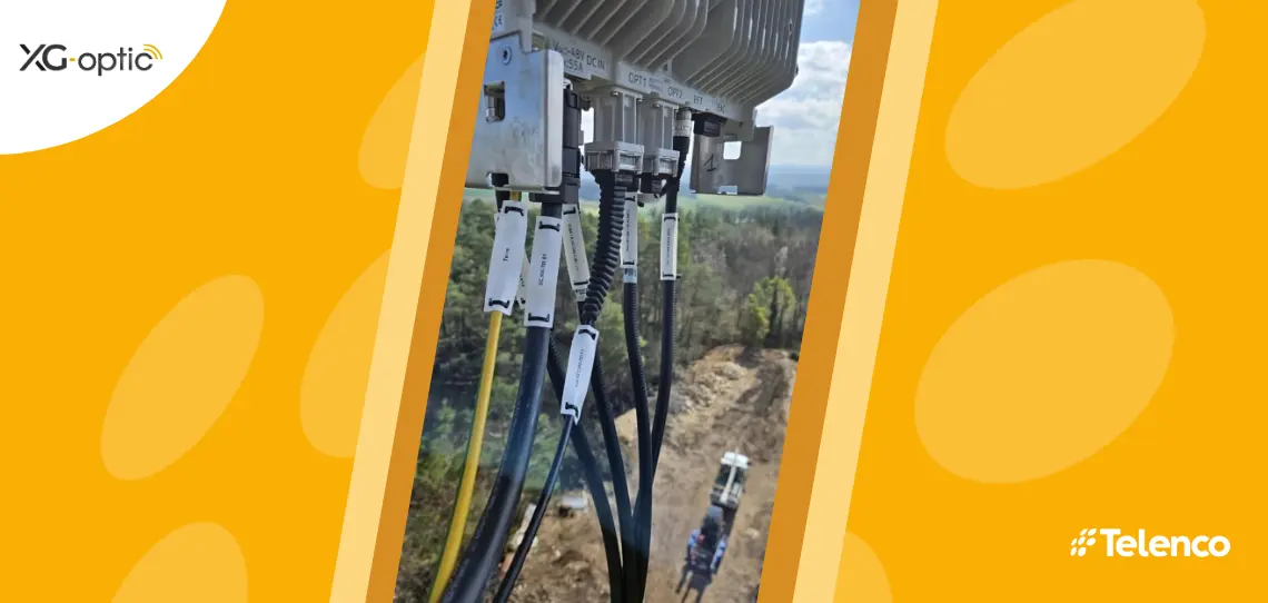Câbles énergie XG-optic® de Telenco : légers, durables et protégés, optimisés pour les infrastructures mobiles 5G.