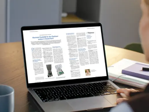 Article de blog Telenco sur la flexibilité du déploiement de la fibre optique affiché sur un ordinateur portable