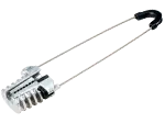Pince d'ancrage Fig.8 porteur acier