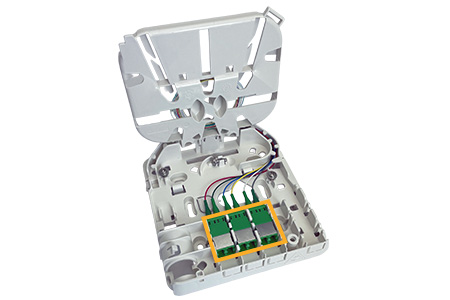 BEP-XS prise terminale optique OTO organisation interne des fibres